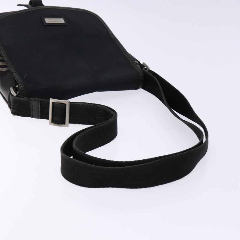 BURBERRY Black Label Shoulder Bag Nylon Black Silver Auth bs28327 - Picture 7 of 16